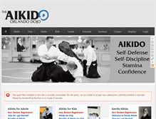 Tablet Screenshot of aikiorlando.com